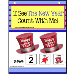 Autism - NEW YEAR 2016 Build A Sentence with Pictures COLORS and COUNTING